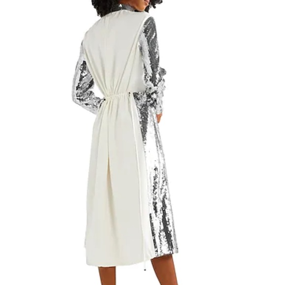 Tibi Ivory/Gold midi NWT XS high neck - Picture 11 of 11